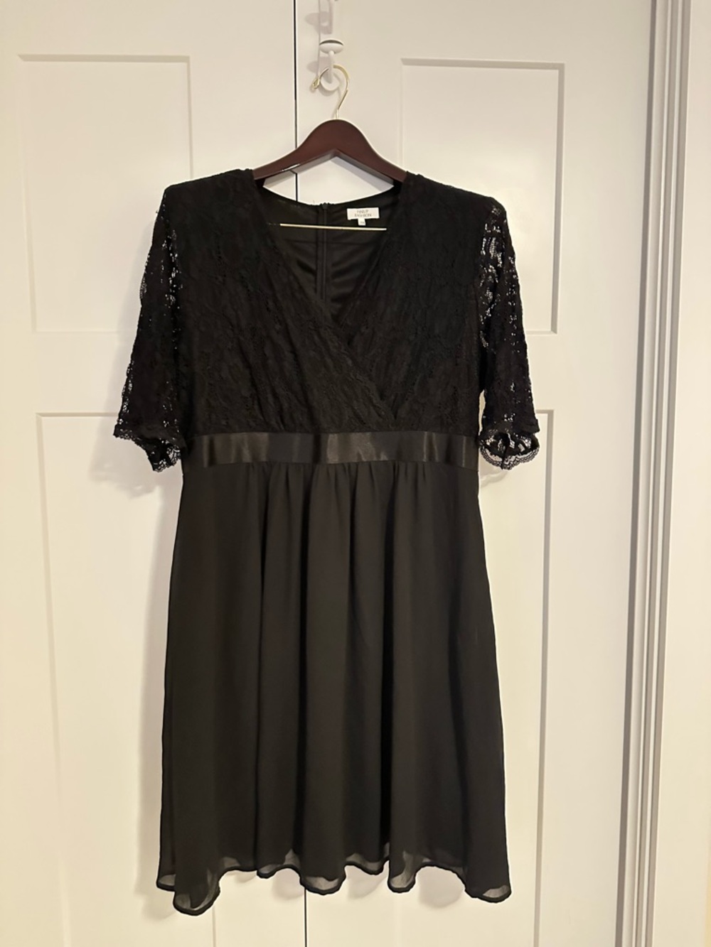 Black Pinup Fashion Plus‎ Size Lace Chiffon Cocktail Party Dress 20W